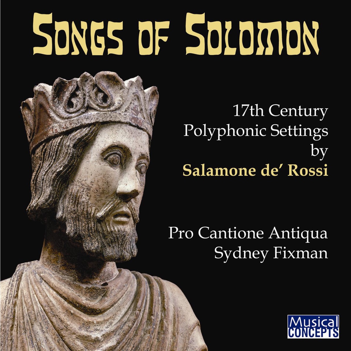 De' Rossi: Songs of Solomon by Pro Cantione Antiqua & Sydney Fixman album cover
