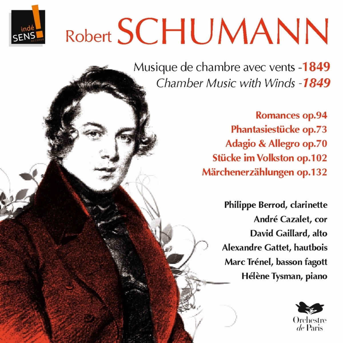 Schumann: Musique de chambre avec vents by Hélène Tysmann, Orchestre De Paris & Philippe Berrod album cover