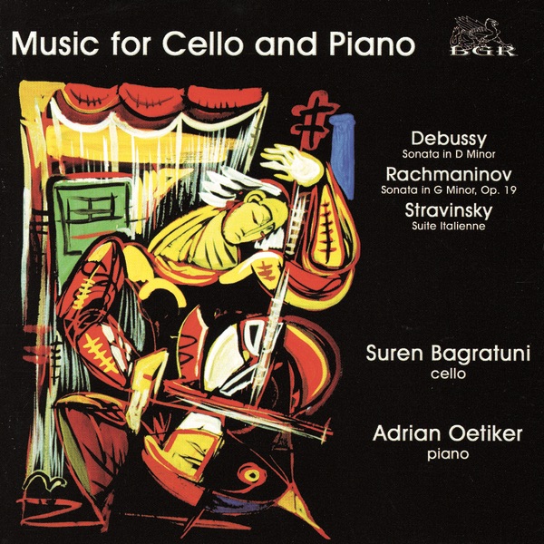 Music for Cello and Piano by Adrian Oetiker & Suren Bagratuni album cover