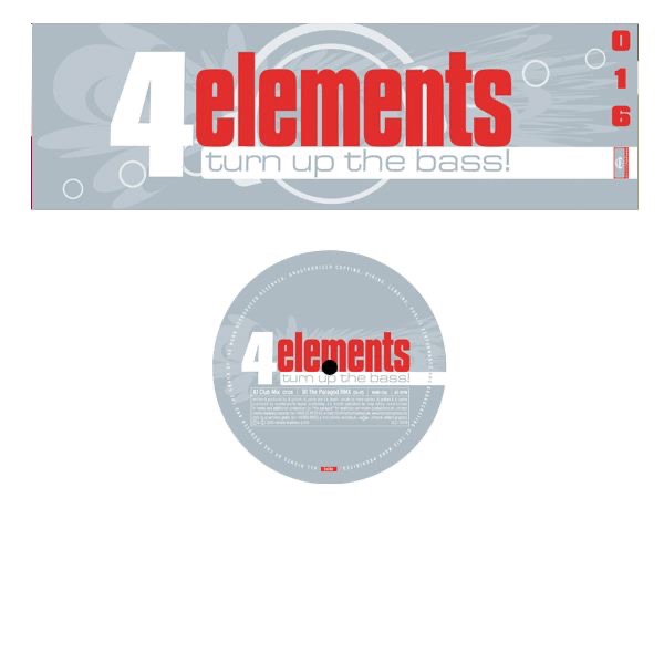 Turn Up the Bass - Single by 4 Elements album cover