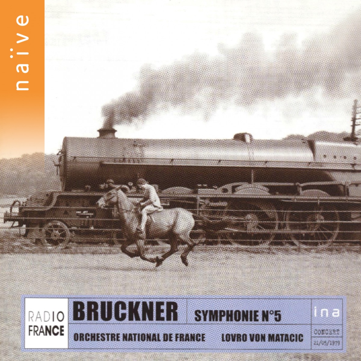 Bruckner: Symphony No. 5 by Patrice Fontanarosa, Lovro von Matačić & Orchestre National de France album cover