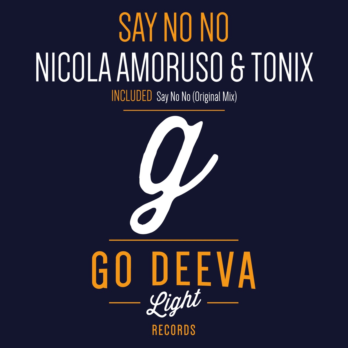 Say No No - Single by Nicola Amoruso & Tonix album cover
