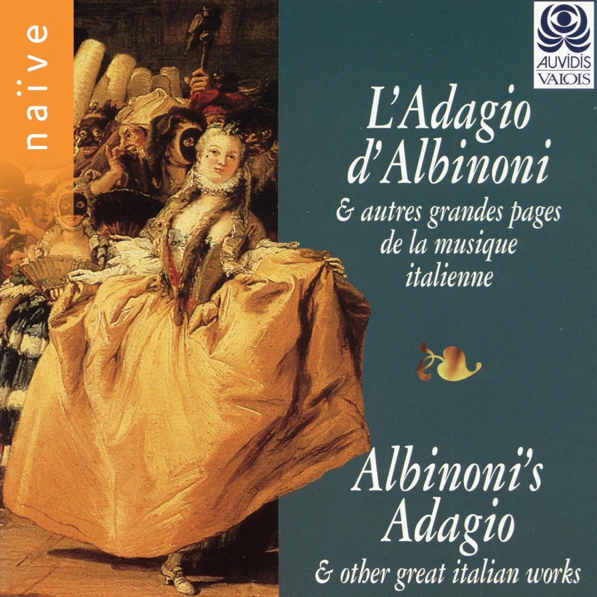 Albinoni's Adagio (And Other Great Italian Works) by Marta Almajano, Isabelle Poulenard & Rinaldo Alessandrini album cover