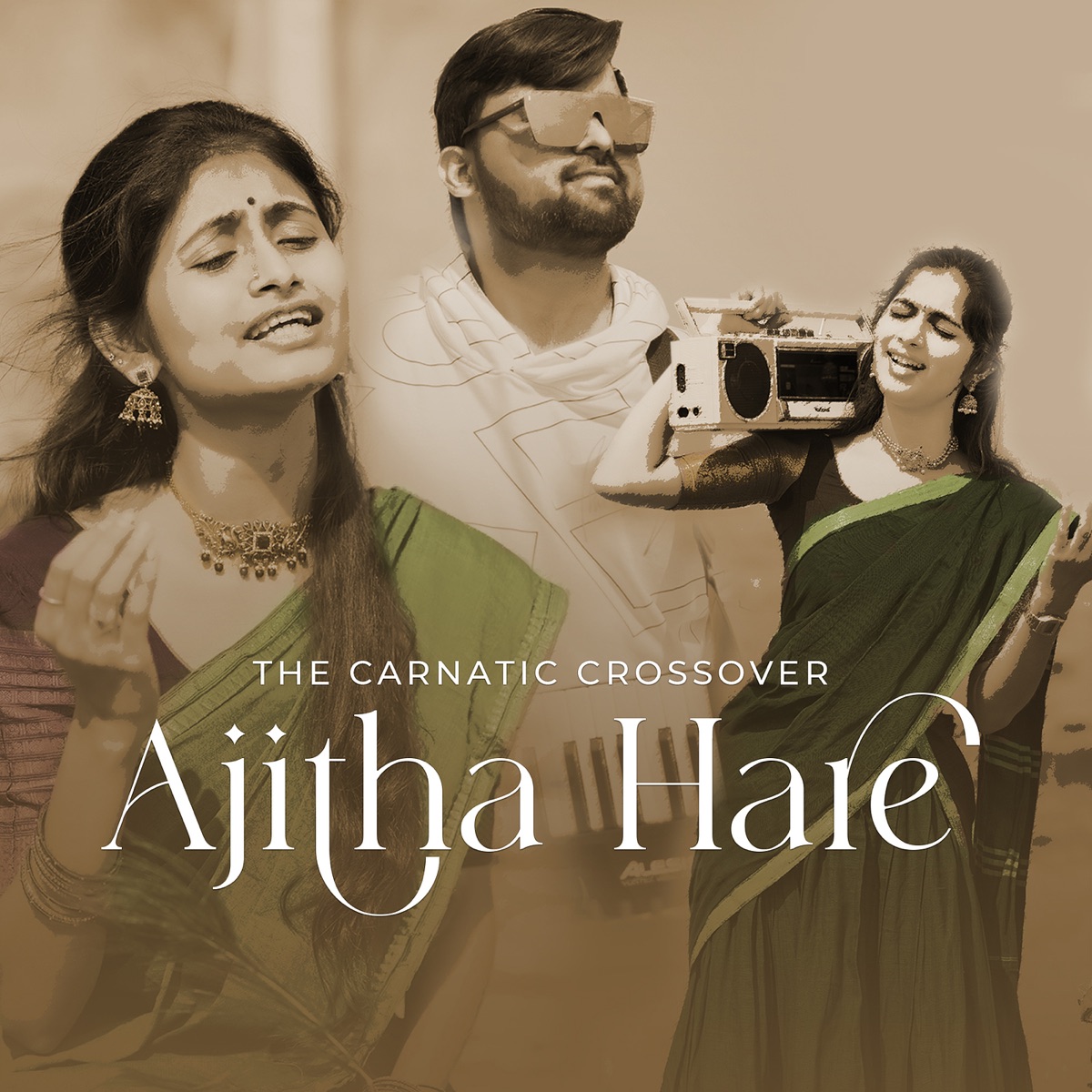 Ajitha Hare - The Carnatic Crossover - Single by Sri Ram Suravarapu, Kumara Vaishnavi & Kumara Vagdevi album cover
