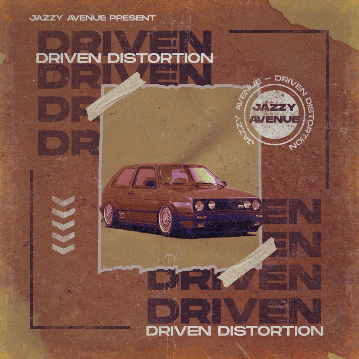 DRIVEN DISTORTION - Single by Jazzy Avenue album cover