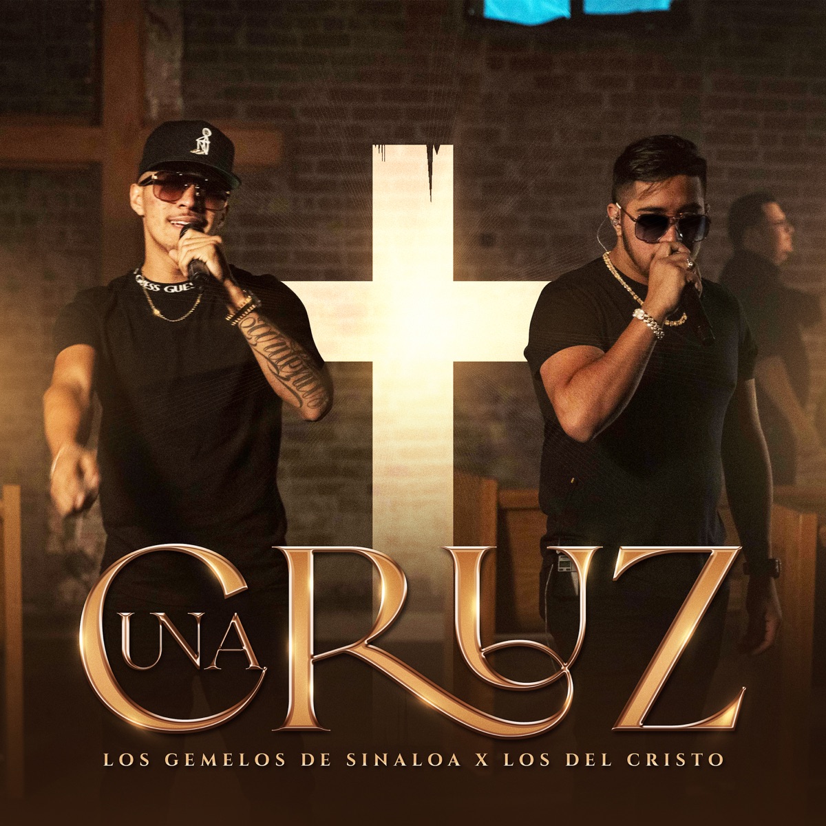 Una Cruz - Single by Los Gemelos De Sinaloa & Los Del Cristo album cover