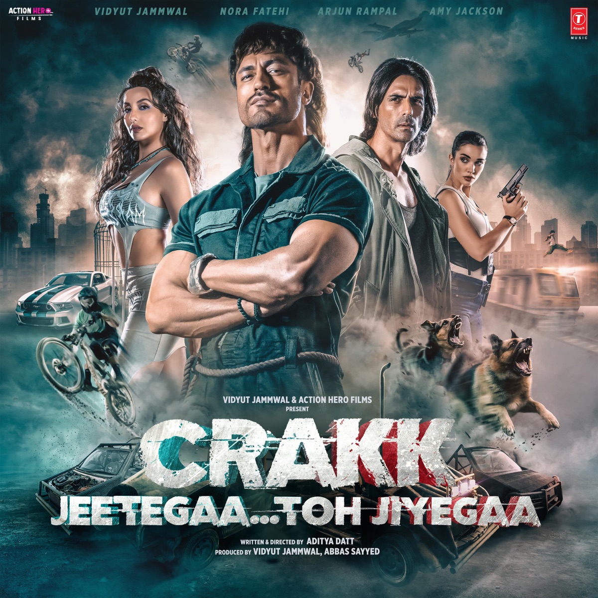 Crakk - Jeetegaa Toh Jiyegaa (Original Motion Picture Soundtrack) - EP by Tanishk Bagchi, Ali Zafar, Gurpreet Saini, MC SQUARE, Vikram Montrose, Shekhar Astitwa, Paradox, Mithoon, Manoj Muntashir & Abhinav Shekhar album cover