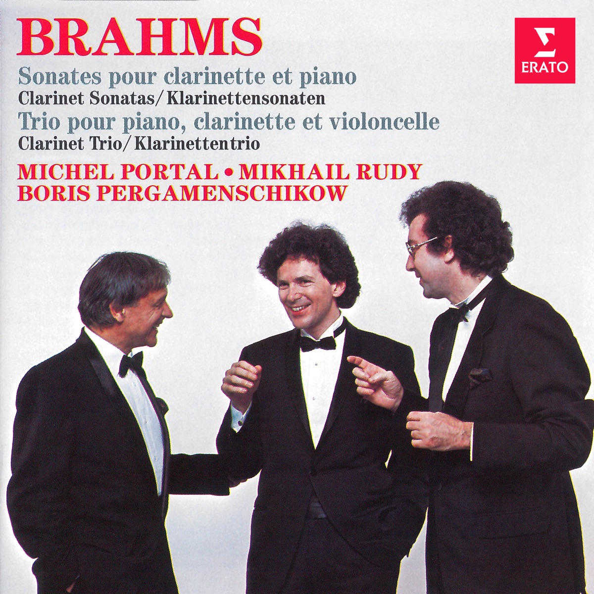 Brahms: Clarinet Sonatas, Op. 120 & Clarinet Trio, Op. 114 by Boris Pergamenschikow, Michel Portal & Mikhail Rudy album cover