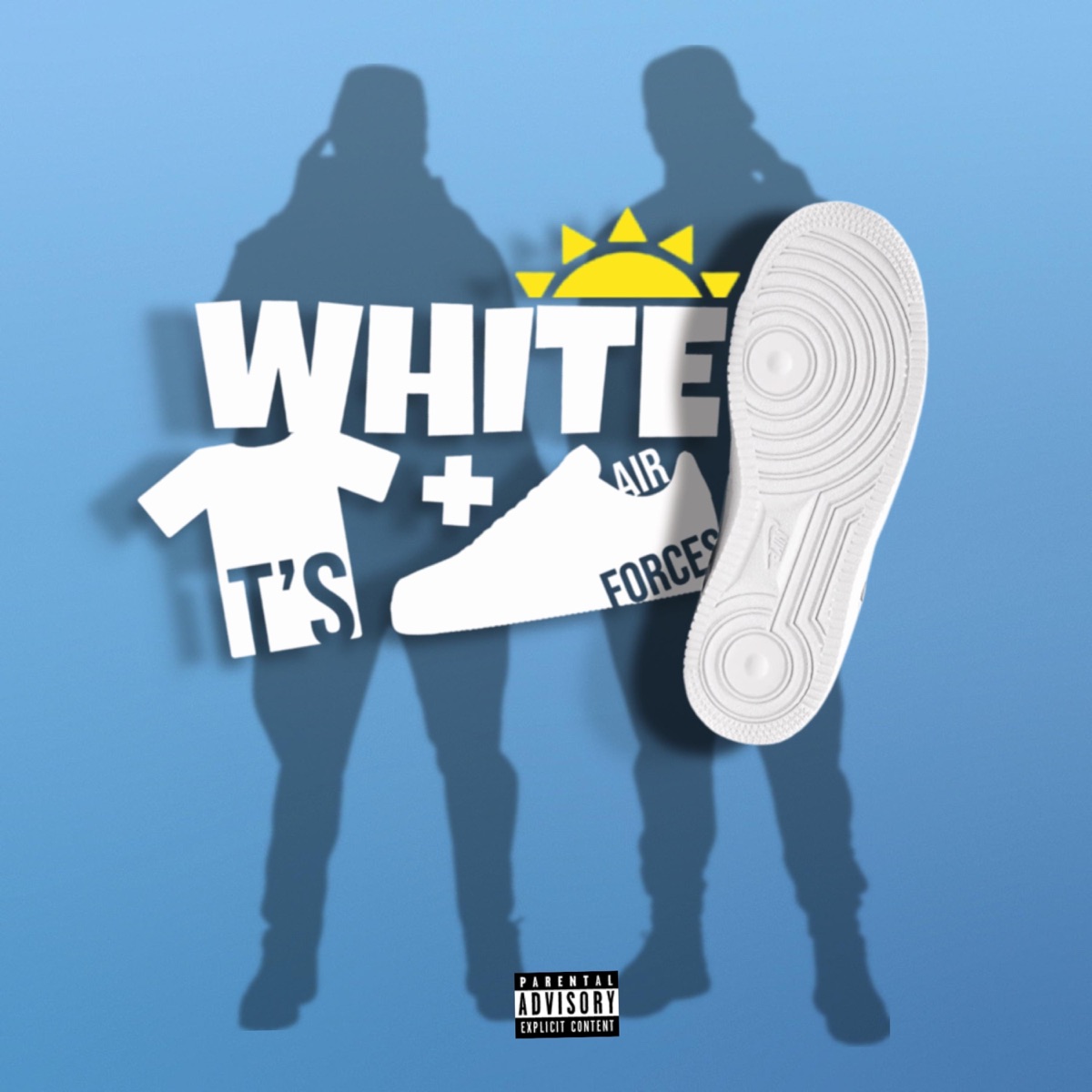 White T's & Air Forces (feat. RAGA & Liwa) - Single by Sqdwrld album cover