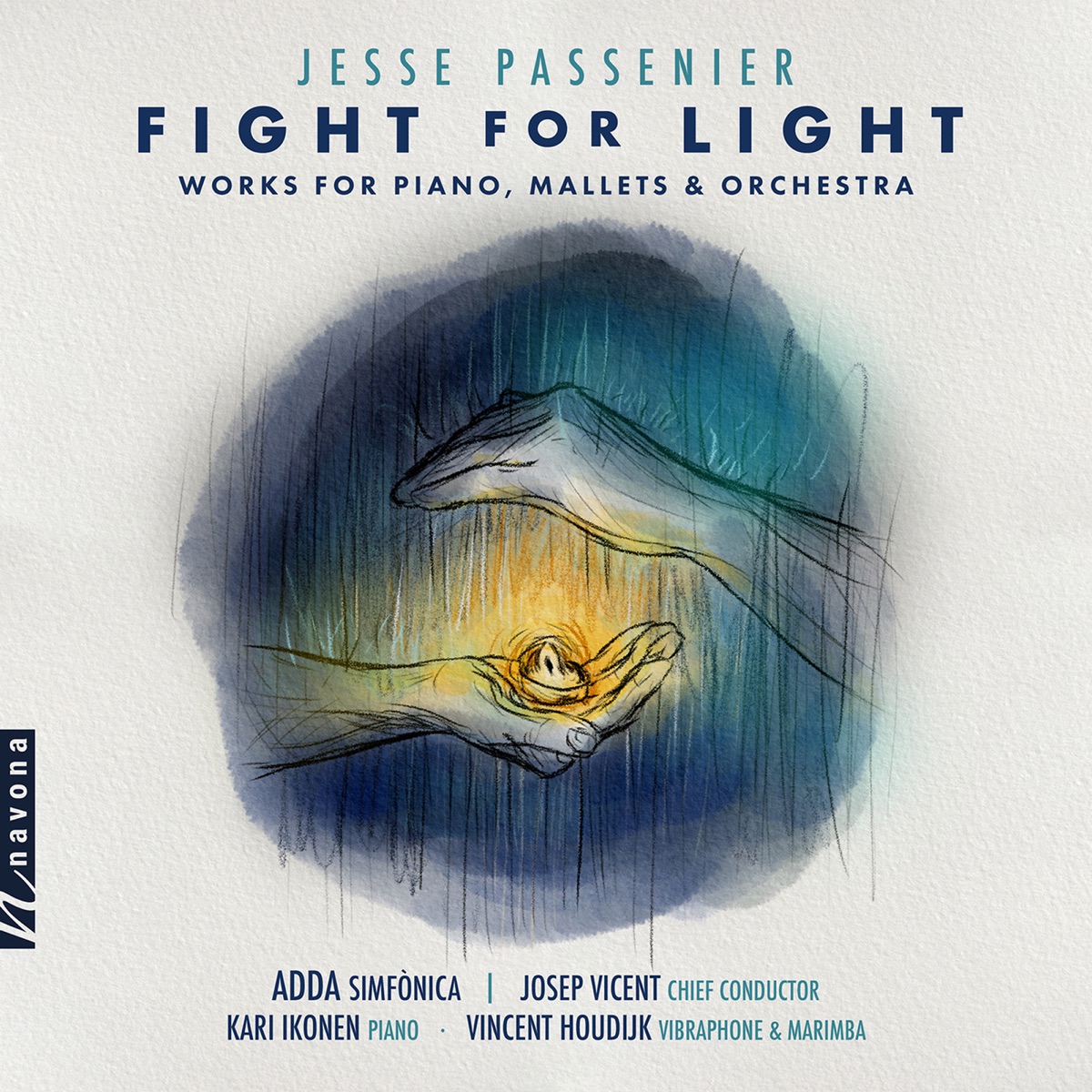 Fight for Light by Kari Ikonen, Vincent Houdijk, ADDA Simfònica & Josep Vicent album cover