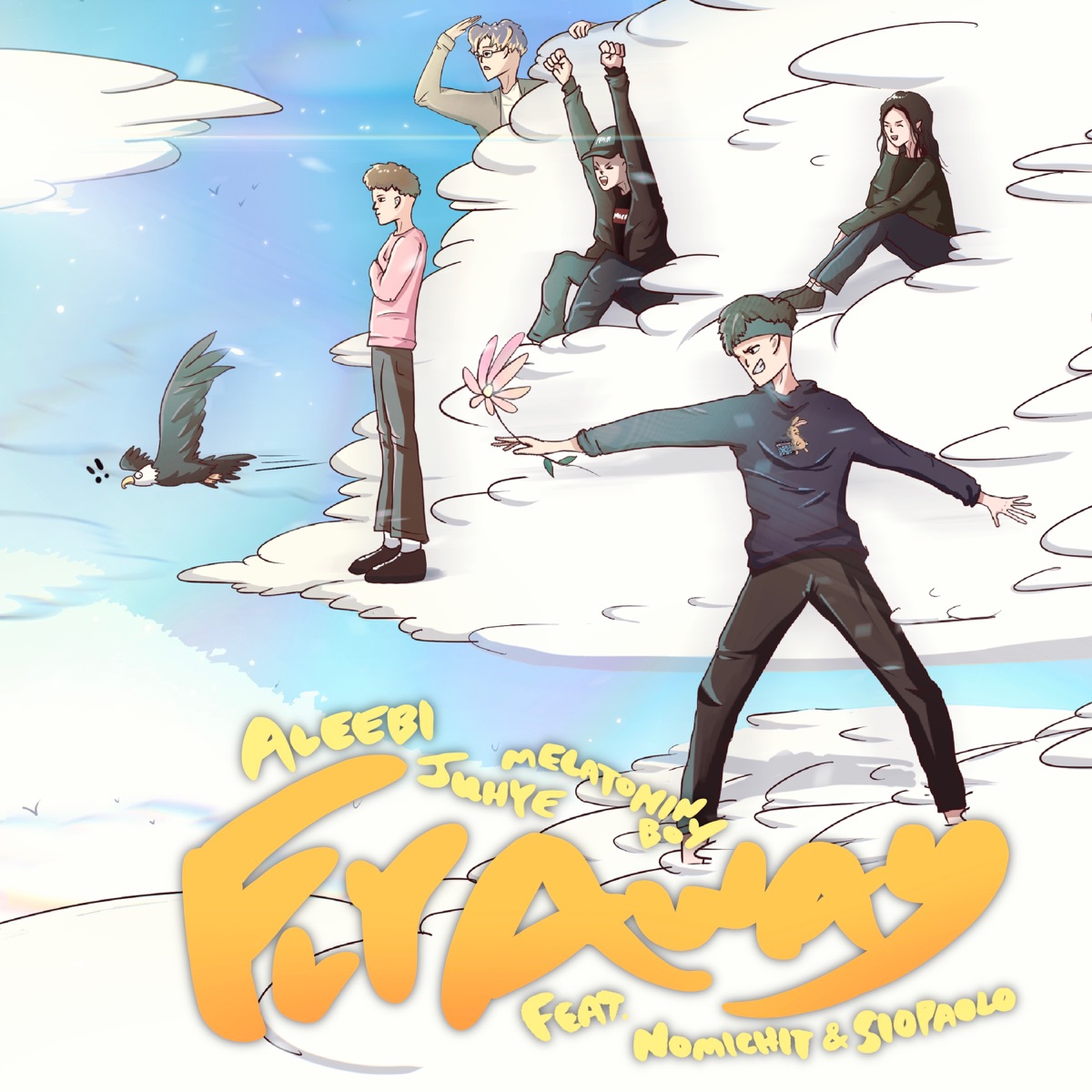 Flyaway (feat. Nomichit & siopaolo) - Single by Aleebi, melatonin boy & juhye album cover