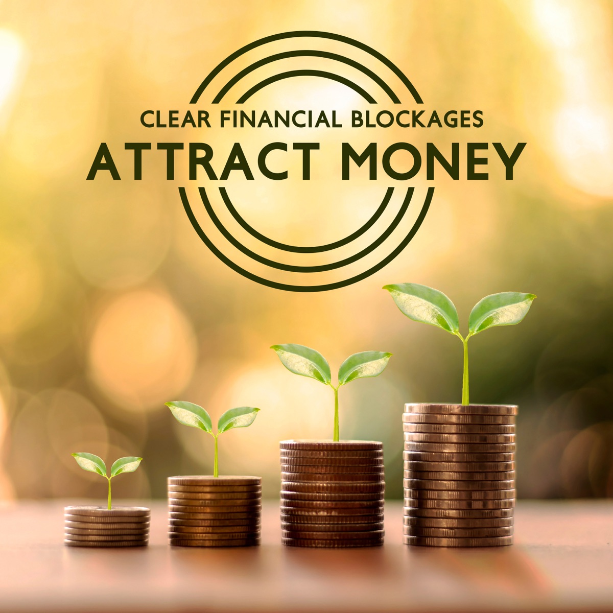 Clear Financial Blockages: Attract Money and Prosperity, Manifestation Meditation & the Wealth Frequency by Deep Theta Binaural Beats album cover