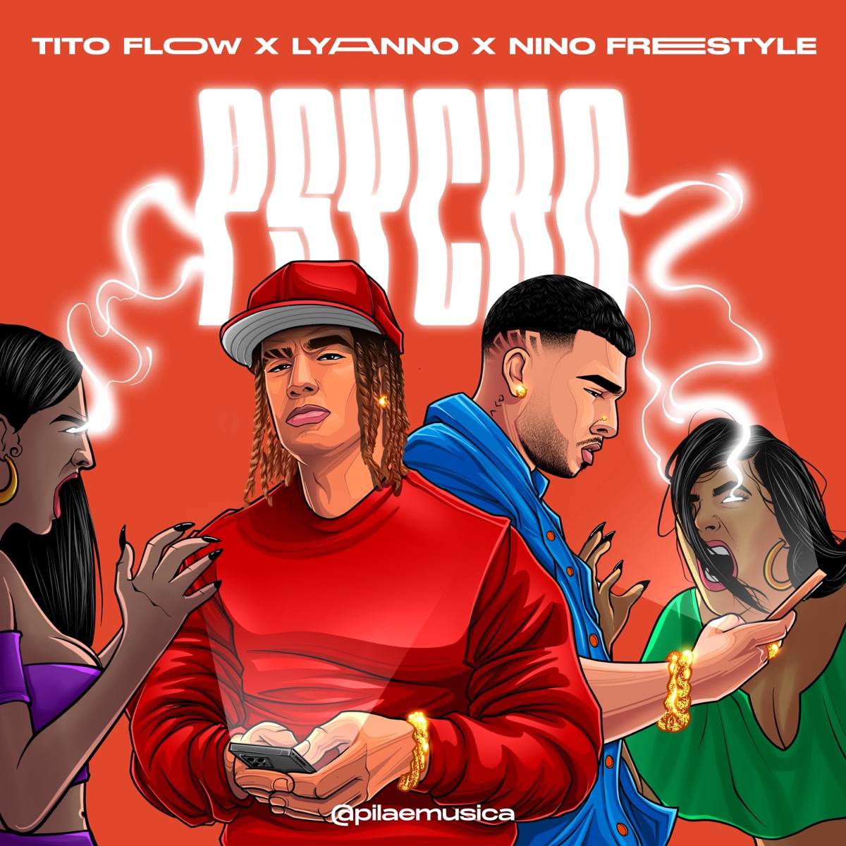 Psycho - Single by Tito Flow, Lyanno & Nino Freestyle album cover