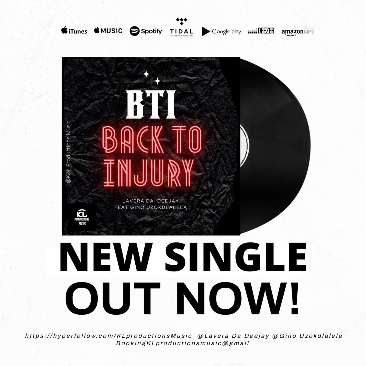 Back To Injury (feat. Lavera Da Deejay & Gino Uzokdlalela) - Single by Kiiller Moc SA album cover
