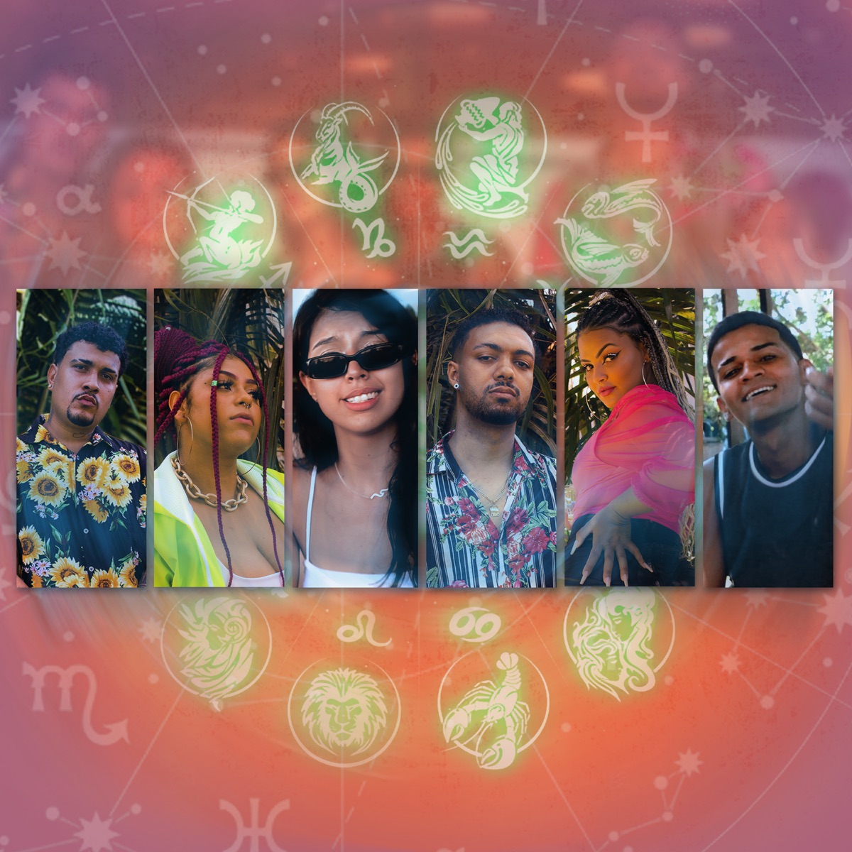 Aquelas Coisas (Zodíaco) - Single by Ton Withan, Uz7, Wendy Mc, Maykin RC, MC Barbie Marley, Jhon Original & Lun4 album cover