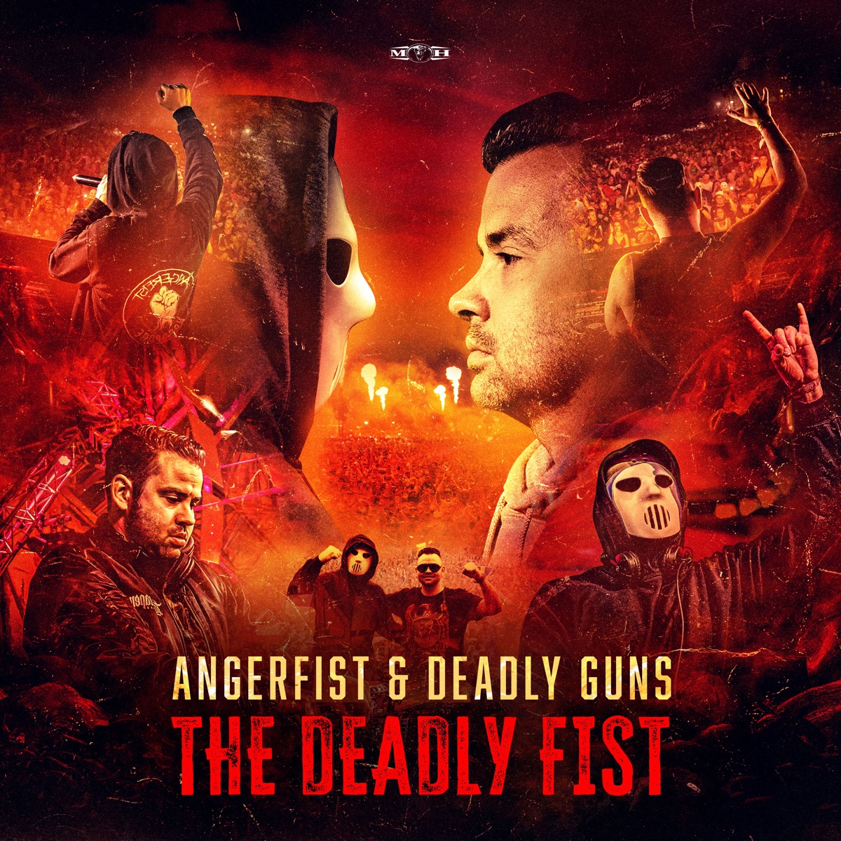 The Deadly Fist (Extended Mix) - Single by Angerfist & Deadly Guns album cover