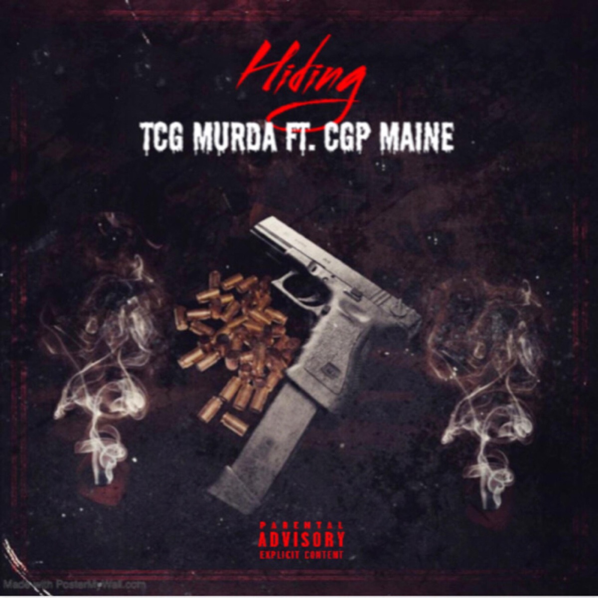 Hiding (feat. Cgp Maine) - Single by Tcgng Murda album cover