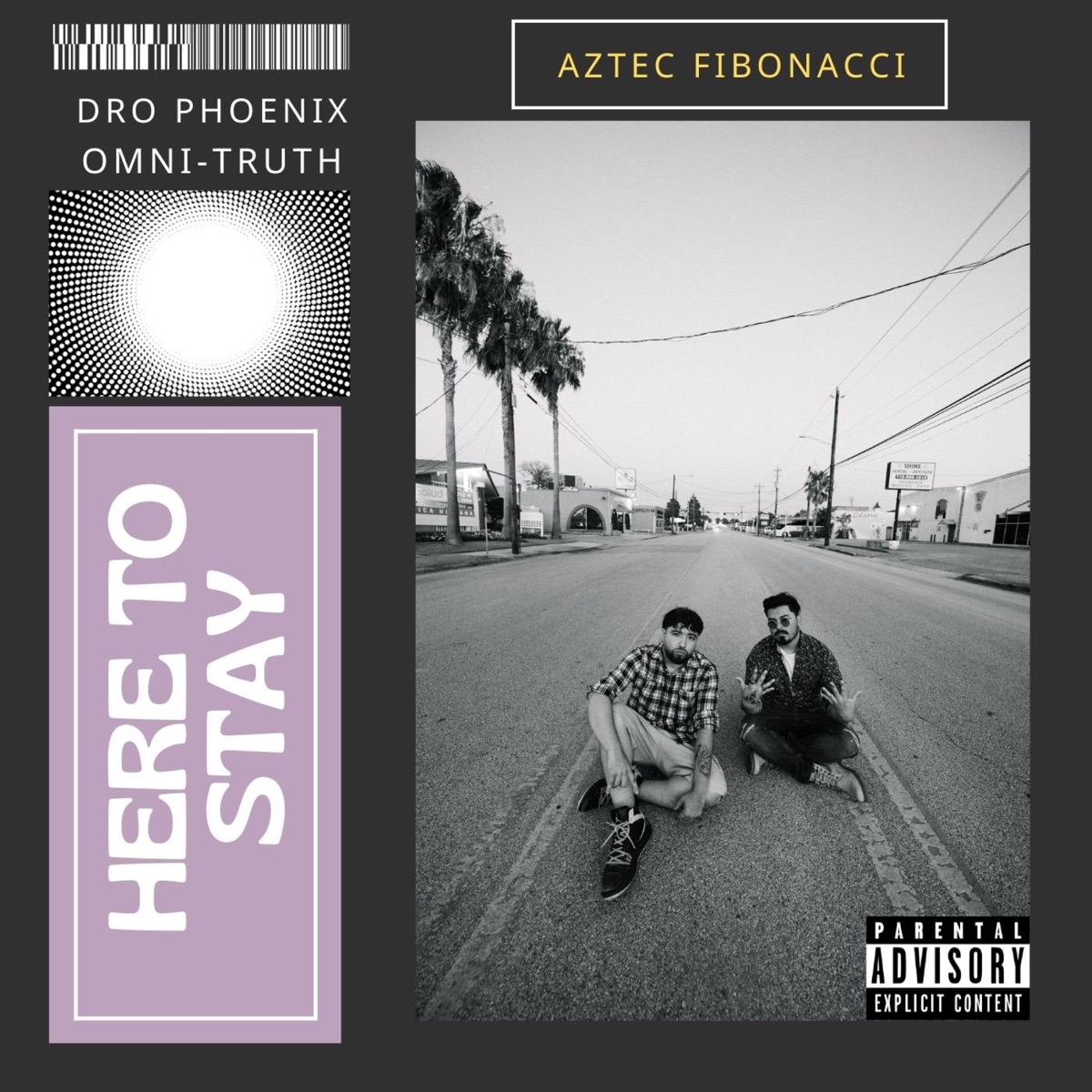 Here To Stay (feat. Omni-Truth & Dro Phoenix) - Single by Aztec Fibonacci album cover