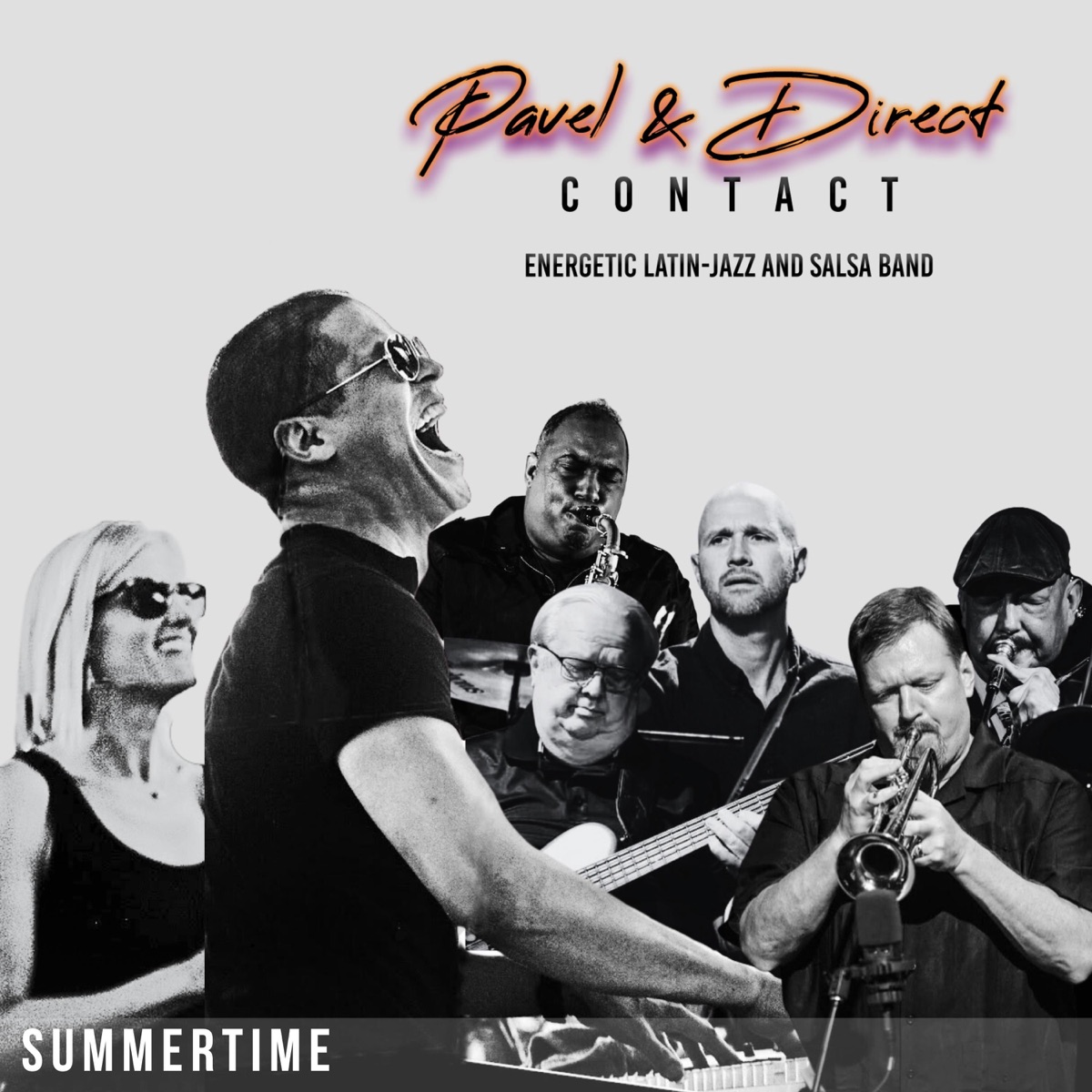 Summertime (LIVE) (feat. Leah Crane & Rob Dixon) [Latin Jazz/Salsa] - Single by Pavel & Direct Contact album cover