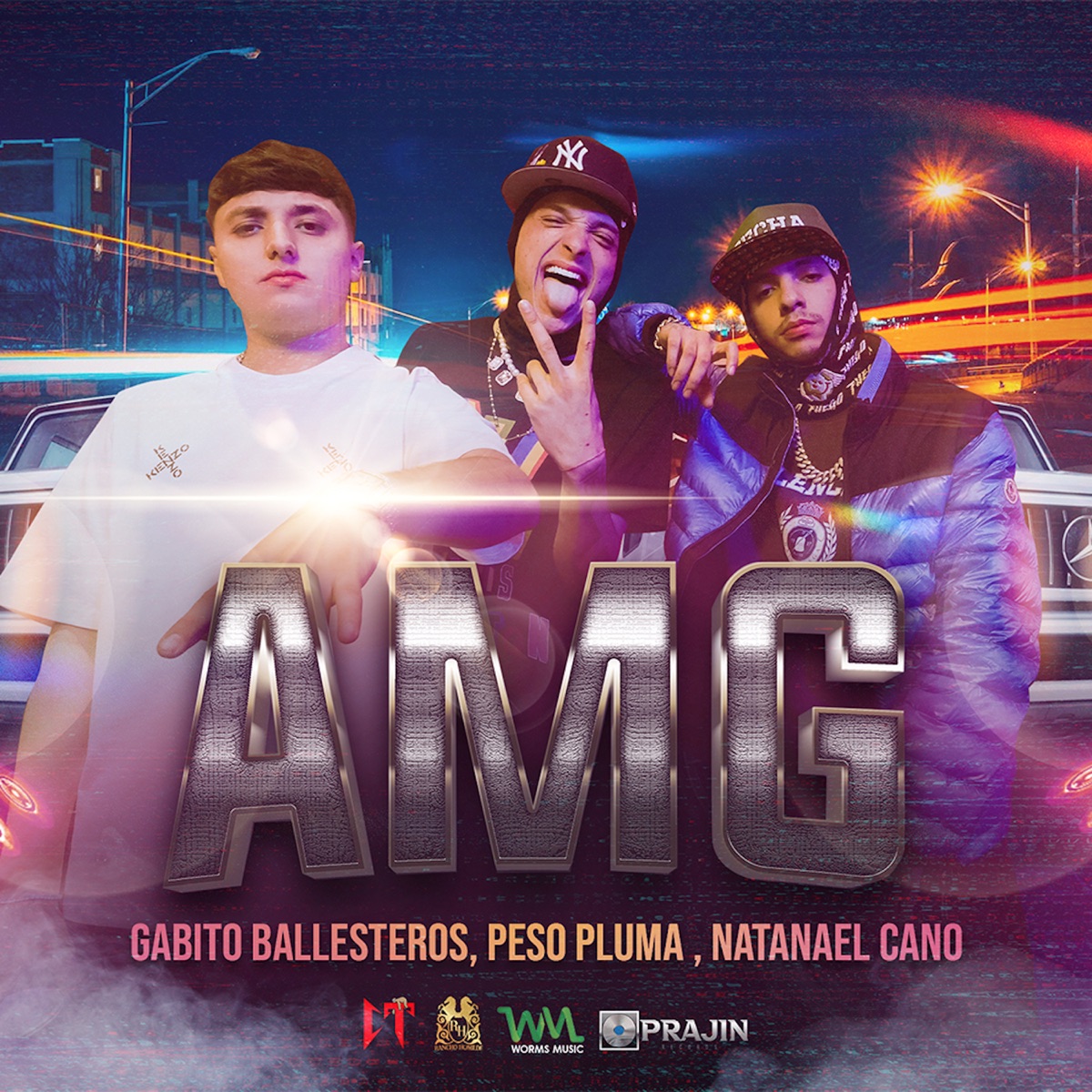 AMG - Single by Natanael Cano, Peso Pluma & Gabito Ballesteros album cover