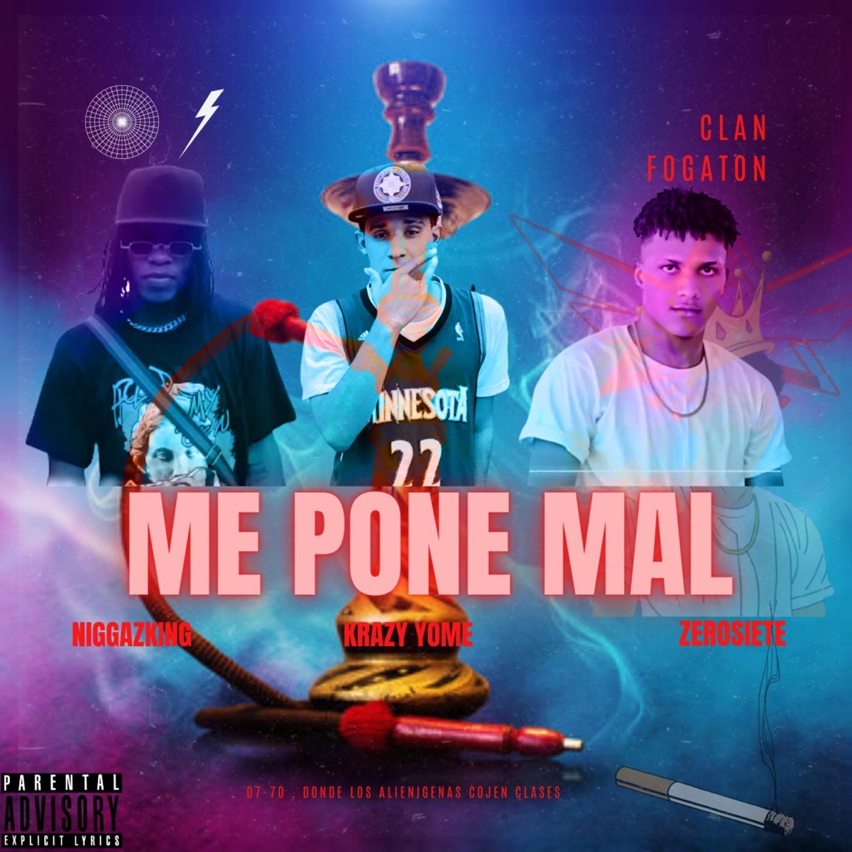 ME PONE MAL (feat. krazy yome & niggazking) - Single by Zerosiete album cover