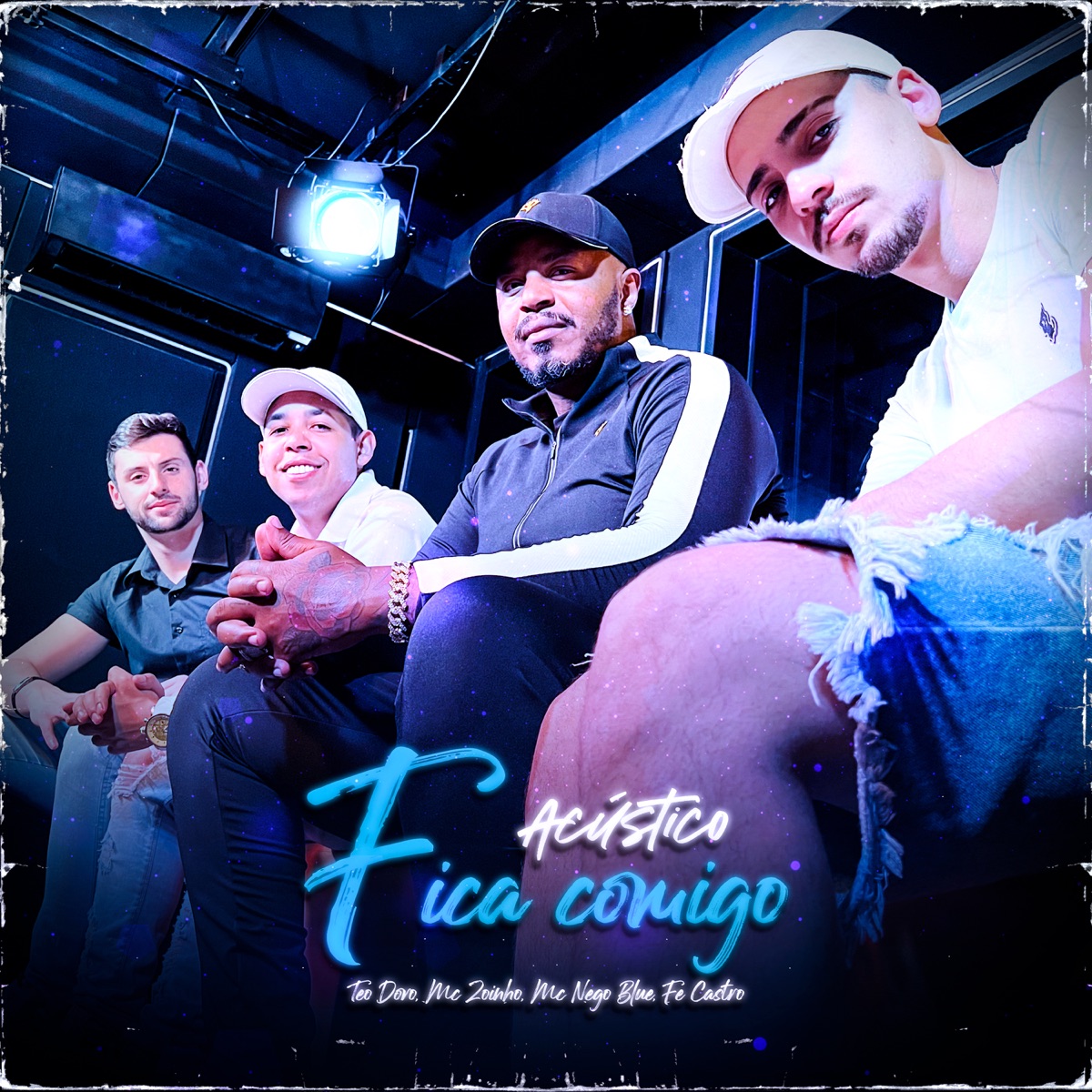 Fica Comigo (Acústico) - Single by Mc Nego Blue, Fe Castro & Mc Zoinho album cover