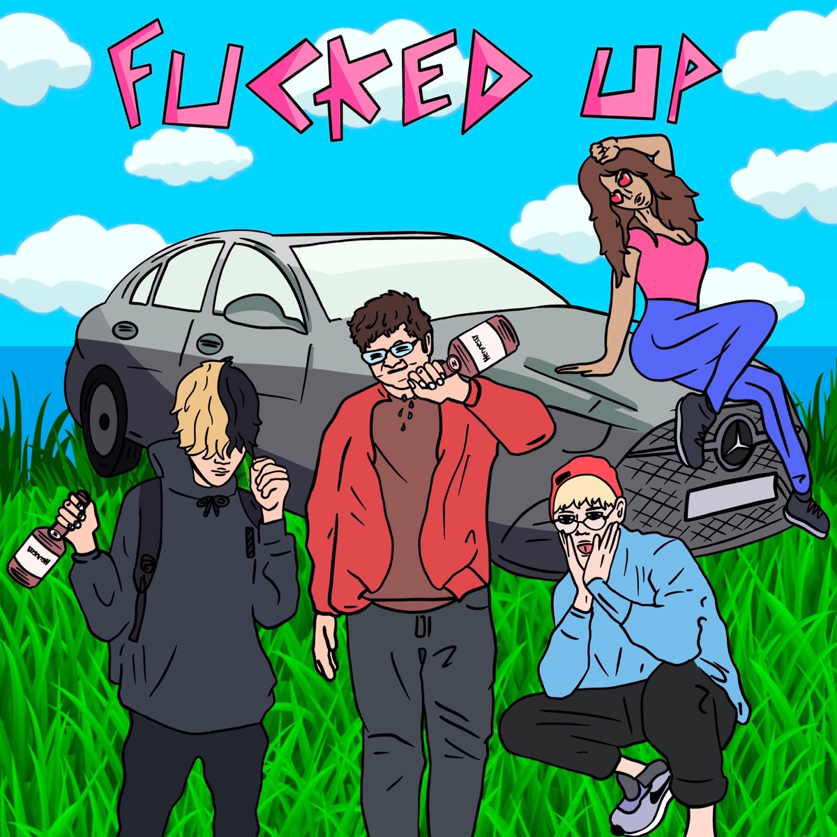 F****d up (feat. Emo Fruits) - Single by Hella Diamond & Mictainn album cover
