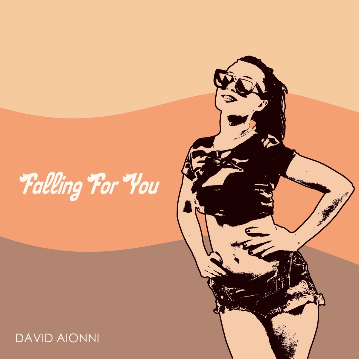 Falling for You (feat. Bradley K.) - Single by David Aionni album cover