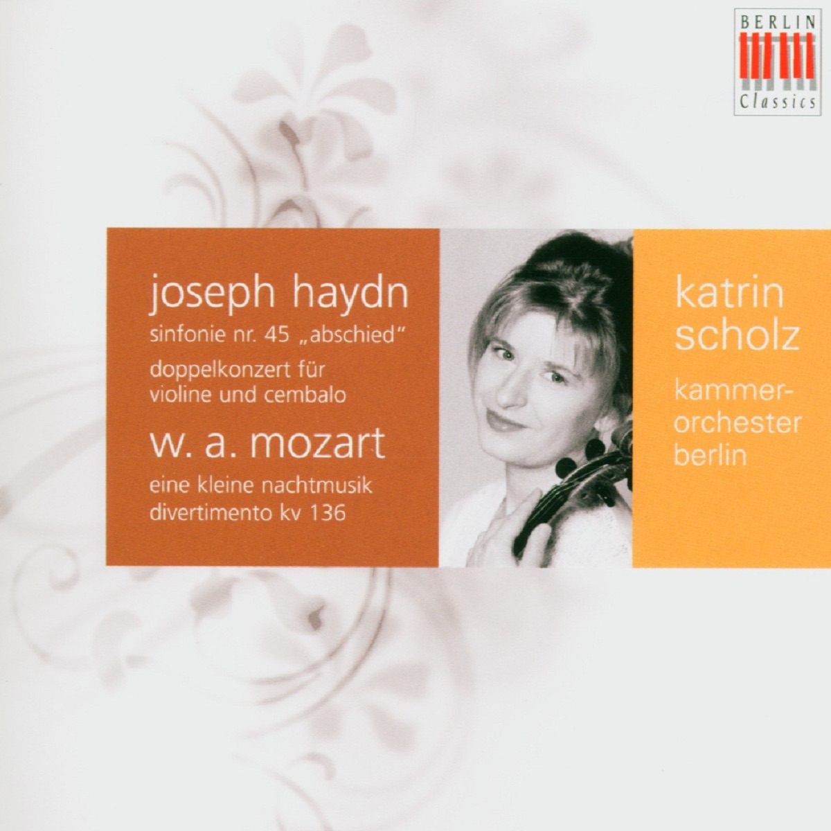 Joseph Haydn: Sinfonie Nr. 45 "Abschied" - Wolfgang Amadeus Mozart: Eine Kleine Nachtmusik by Kammerorchester Berlin & Katrin Scholz album cover