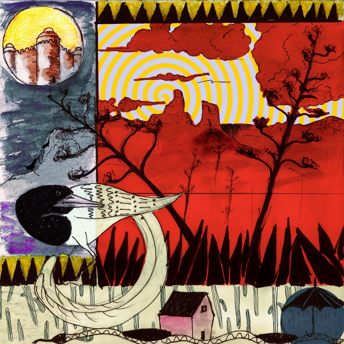 Los Montes En Llamas by Elemento Deserto album cover