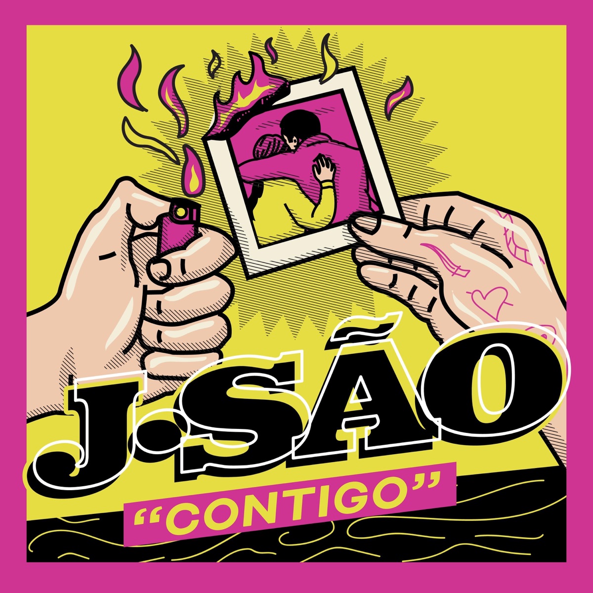 Contigo - Single by J Sao album cover