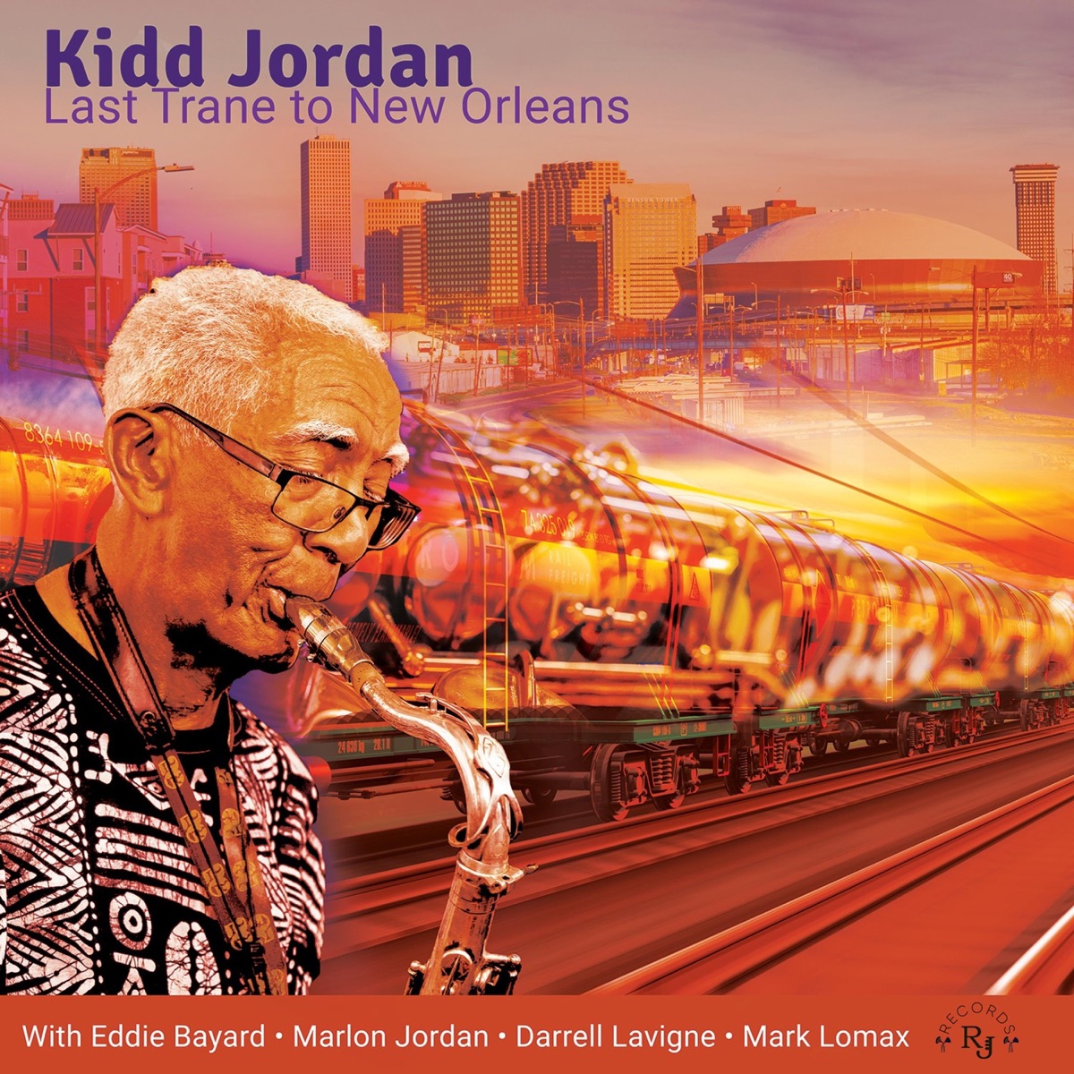 Last Trane to New Orleans by Kidd Jordan album cover