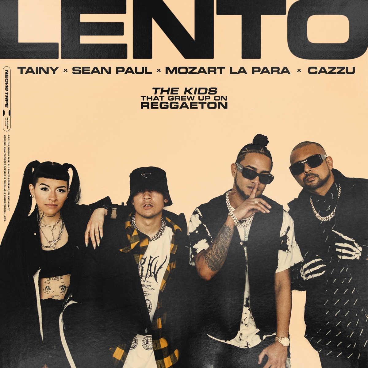 LENTO (feat. Cazzu) - Single by Tainy, Sean Paul & Mozart La Para album cover