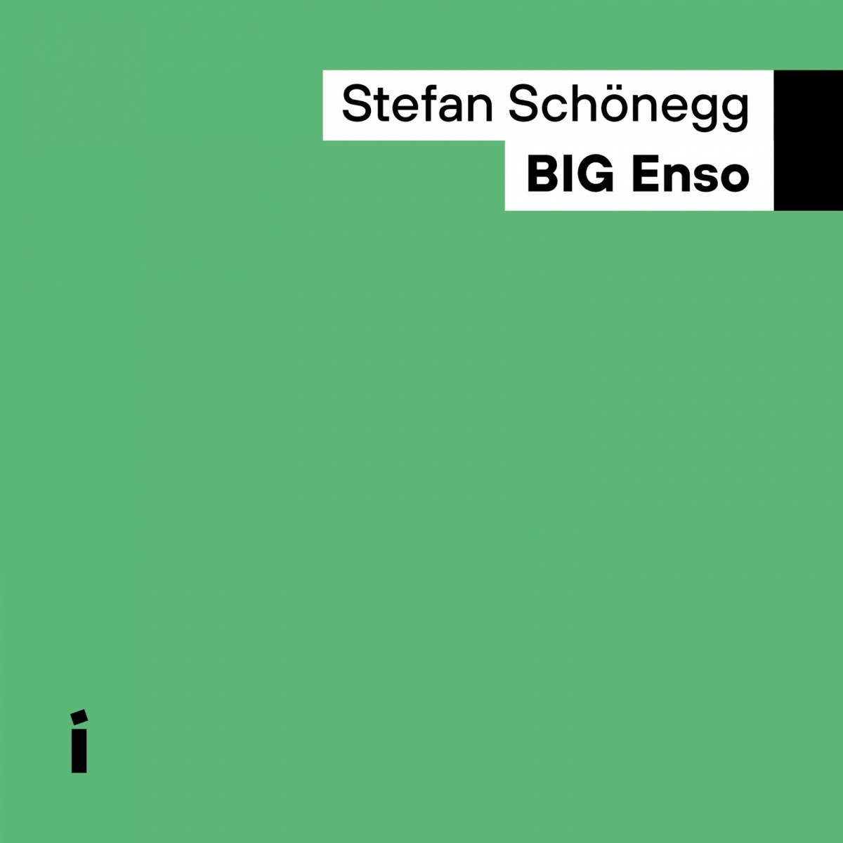 Big Enso by Stefan Schönegg album cover