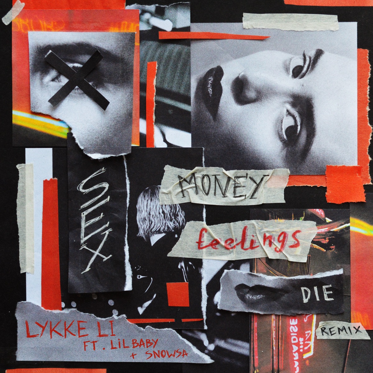 sex money feelings die (REMIX) [feat. Lil Baby & SNOWSA] - Single by Lykke Li album cover artwork