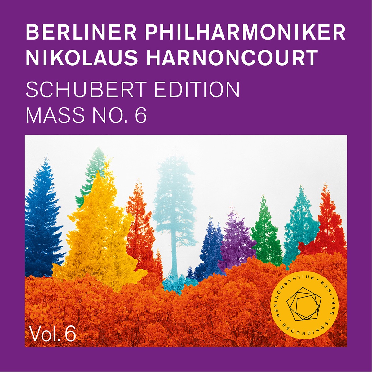 Schubert: Mass No. 6 in E-Flat Major, D. 950 by Berlin Philharmonic, Bernarda Fink, Christian Gerhaher, Nikolaus Harnoncourt, Jonas Kaufmann, Dorothea Röschmann, Christian Elsner & Rundfunkchor, Berlin album cover