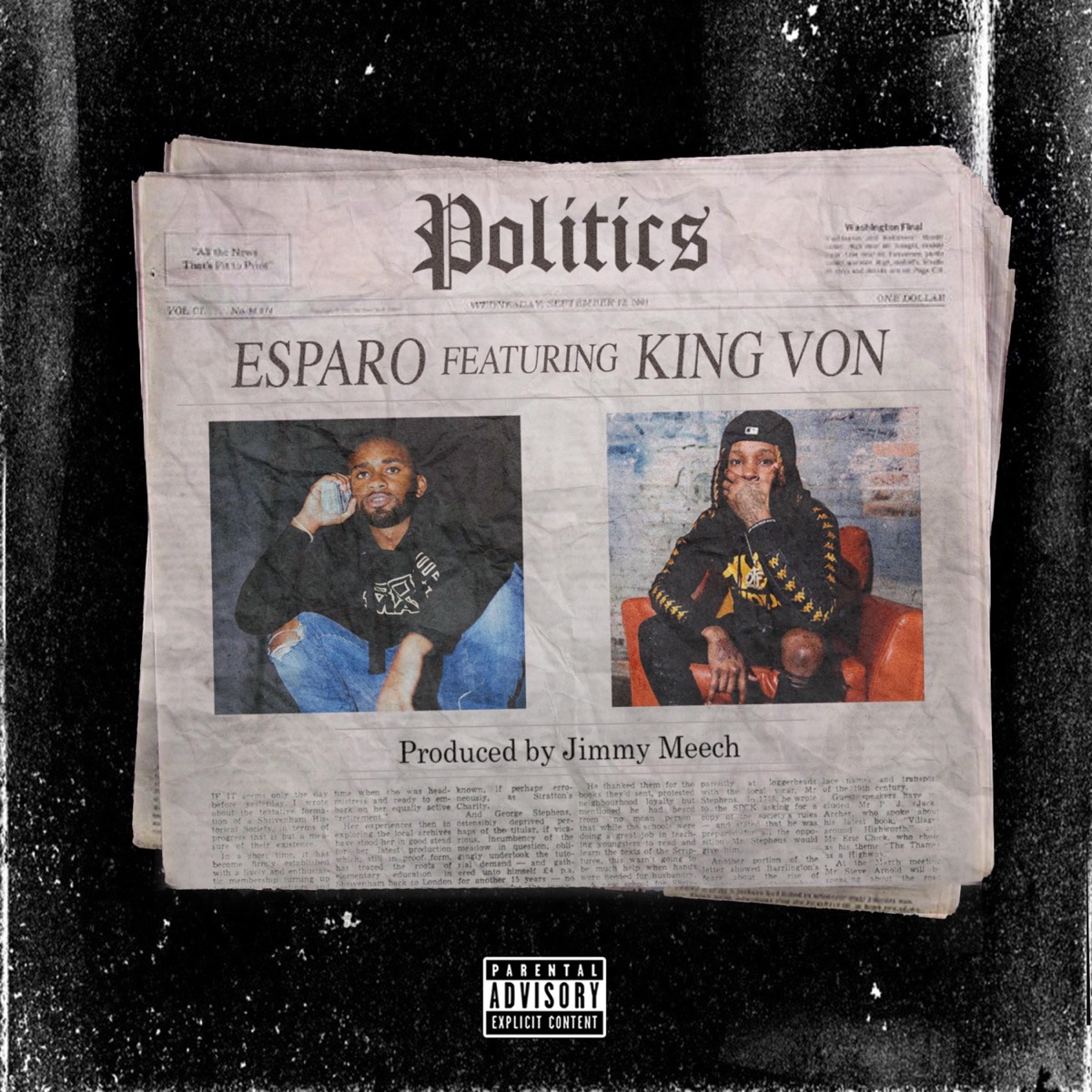 Politics (feat. King Von) - Single by Esparo album cover