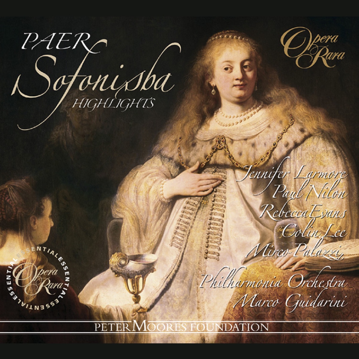 Paer: Sofonisba by Mirco Palazzi, Marco Guidarini, Philharmonia Orchestra, Rebecca Evans, Colin Lee & Paul Nilon album cover