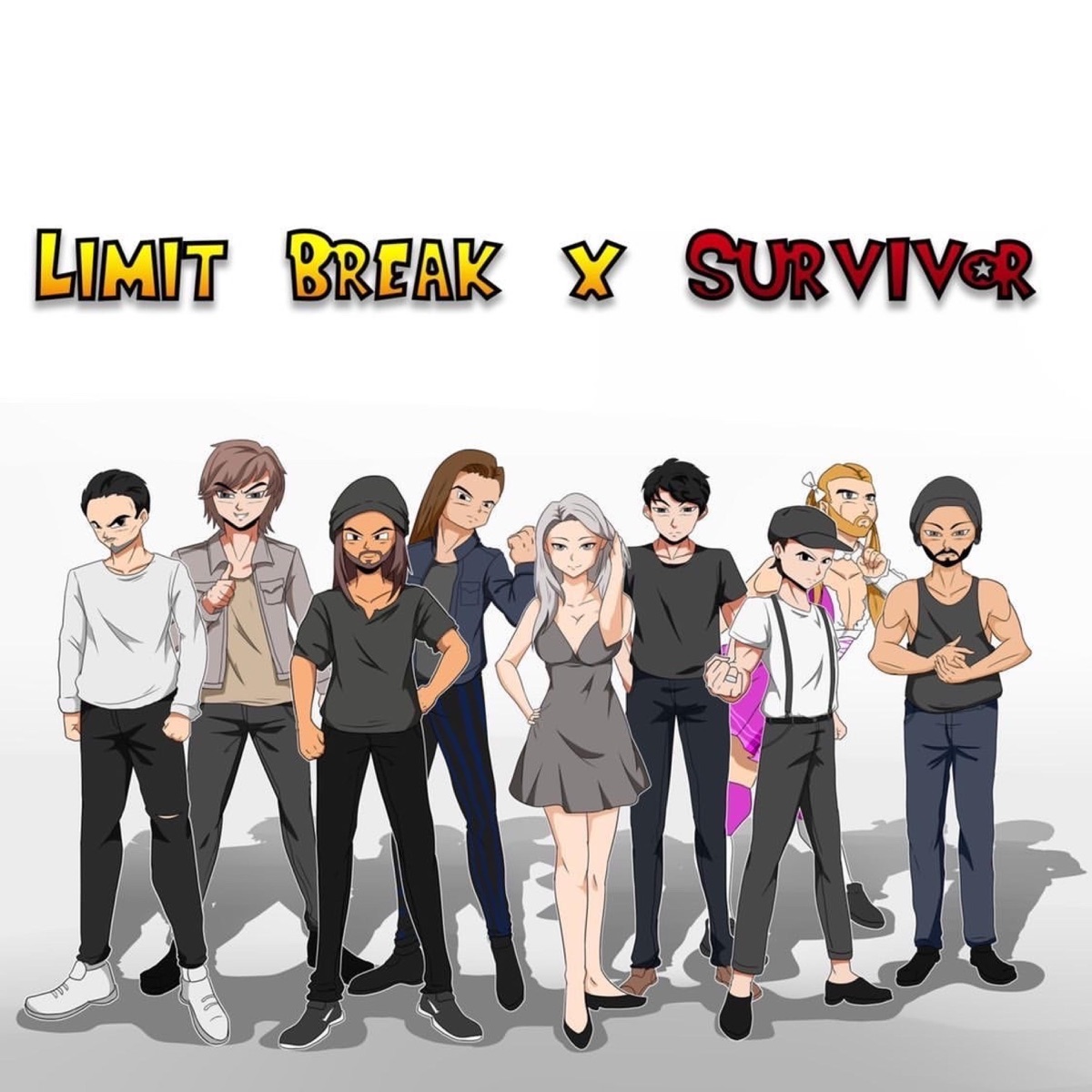 Limit Break X Survivor (feat. Amalee, Ladybeard, Samuel Cristea, Eric Emery, Julian Comeau, Mark Barela, Callgirl & Christian Grey) - Single by Zakk Cash album cover
