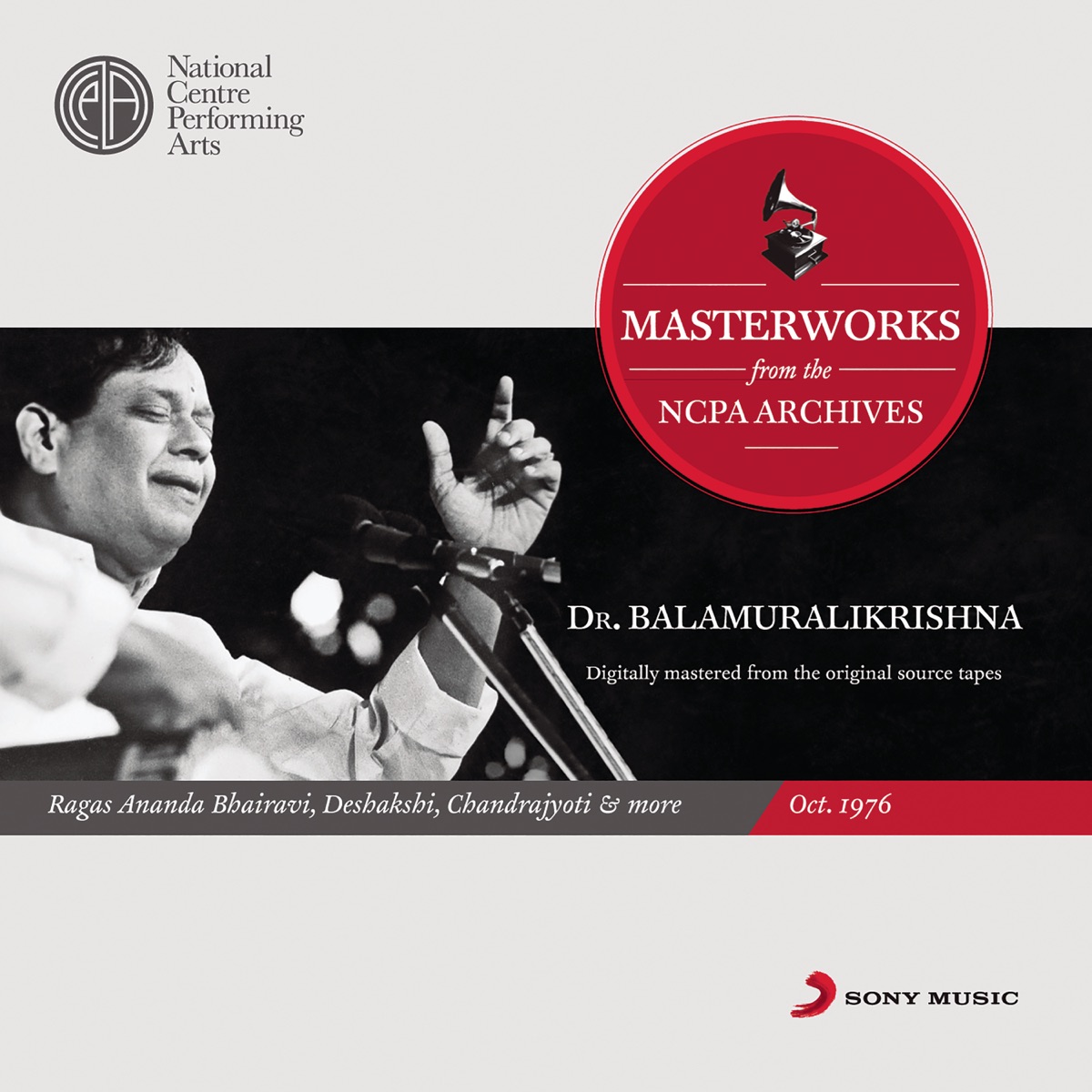 Masterworks From the NCPA Archives: Balamuralikrishna (Remastered) by Dr. M. Balamuralikrishna album cover
