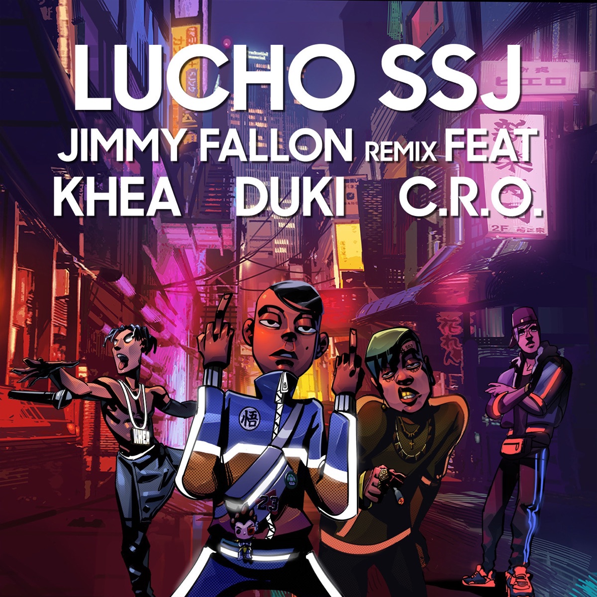 Jimmy Fallon  (feat. Duki, Khea & C.r.o) [Remix] - Single by Lucho SSJ album cover