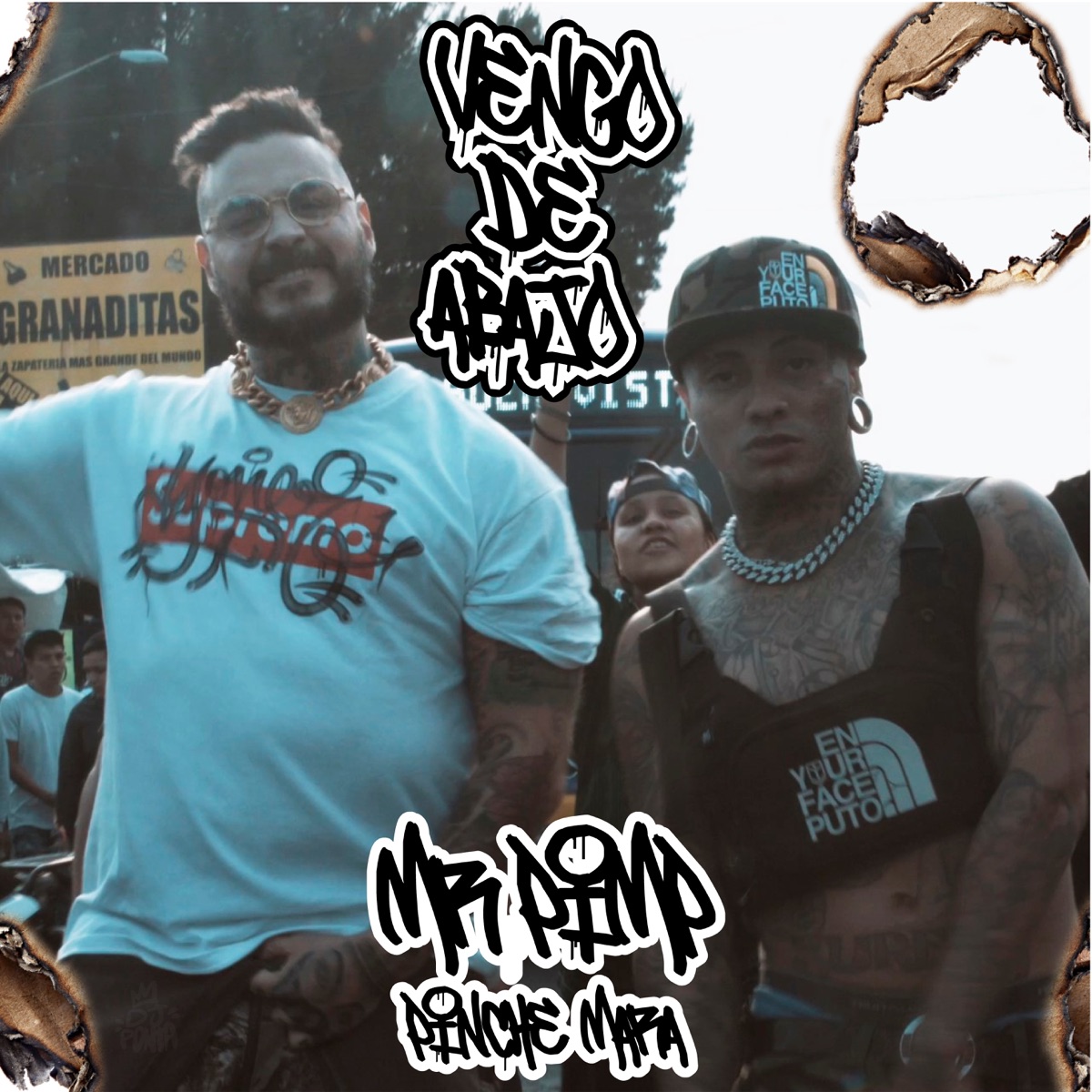 Vengo de Abajo (feat. El Pinche Mara) - Single by Mr. Pimp Music album cover