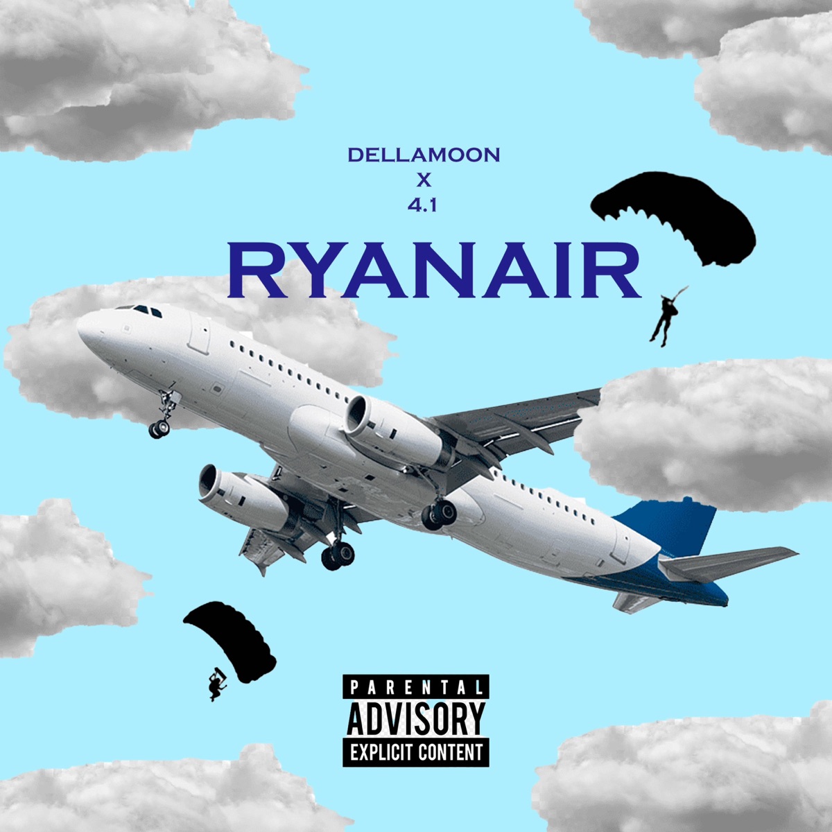 Ryanair (feat. 4.1) - Single by dellamoon album cover