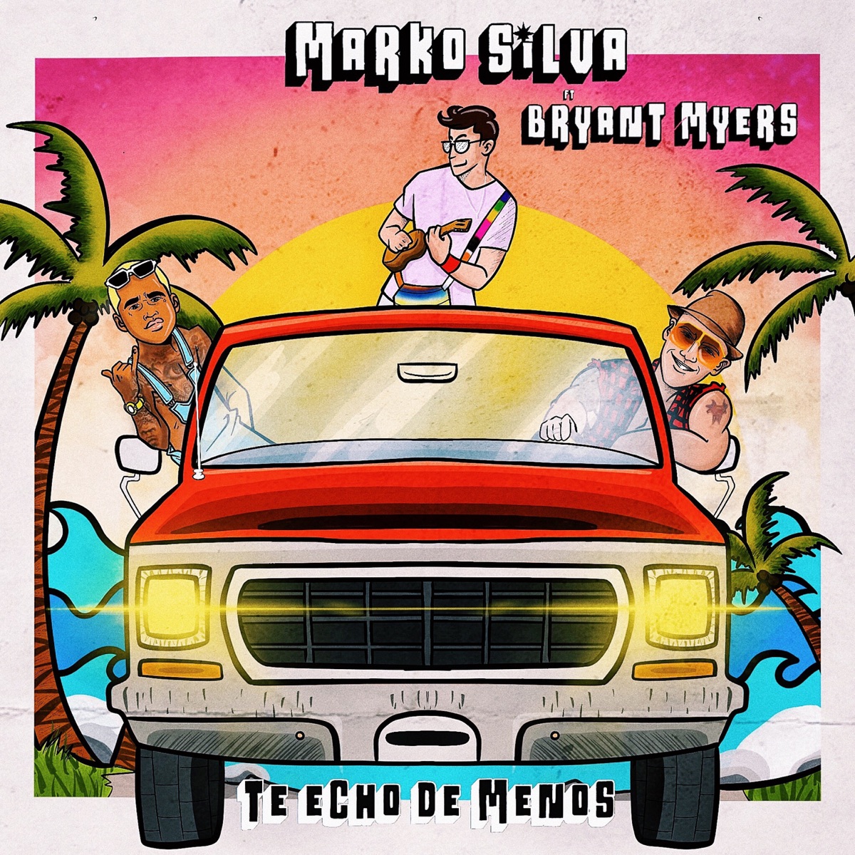 Te Echo De Menos - Single by Marko Silva & Bryant Myers album cover