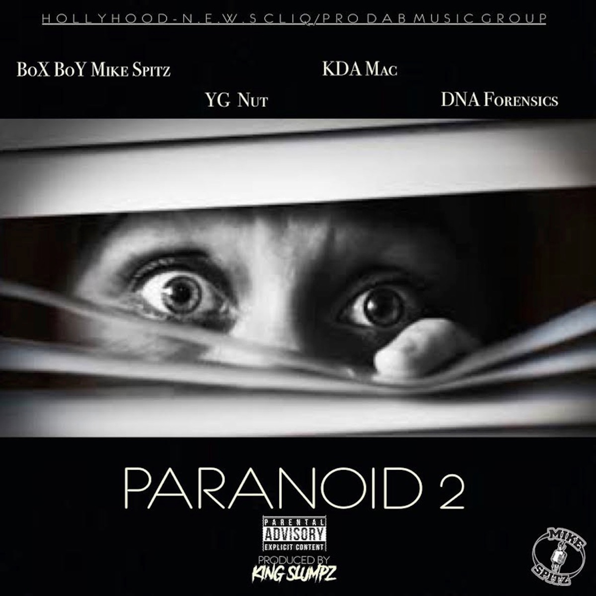 Paranoid 2 (feat. YG Nut, KDA Mac & DNA Forensics) - Single by Box Boy Mike Spitz album cover