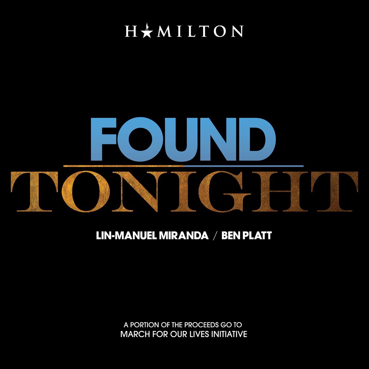 Found / Tonight - Single by Ben Platt & Lin-Manuel Miranda album cover artwork