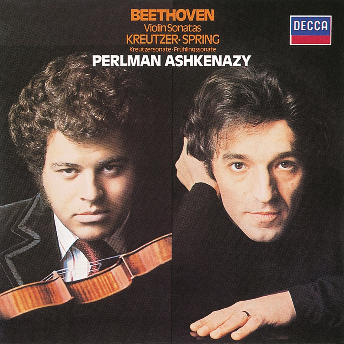 Beethoven: Violin Sonatas No. 9 "Kreutzer & No. 5 "Spring" by Itzhak Perlman & Vladimir Ashkenazy album cover