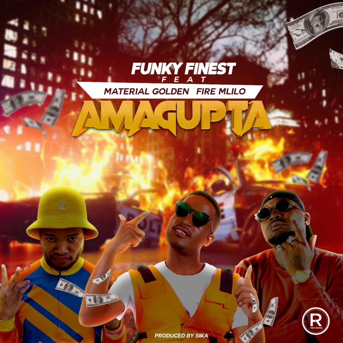 Amagupta (feat. Material Golden & Fire Mlilo) - Single by Funky Finest album cover