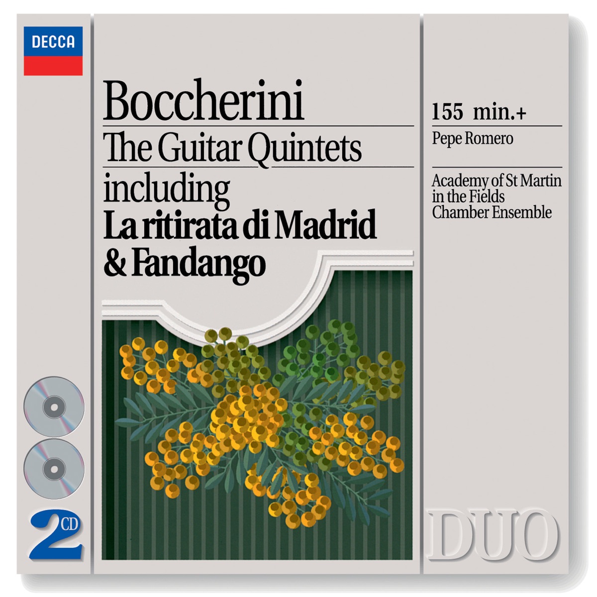 Boccherini: the Guitar Quintets by Pepe Romero & Academy of St Martin in the Fields album cover