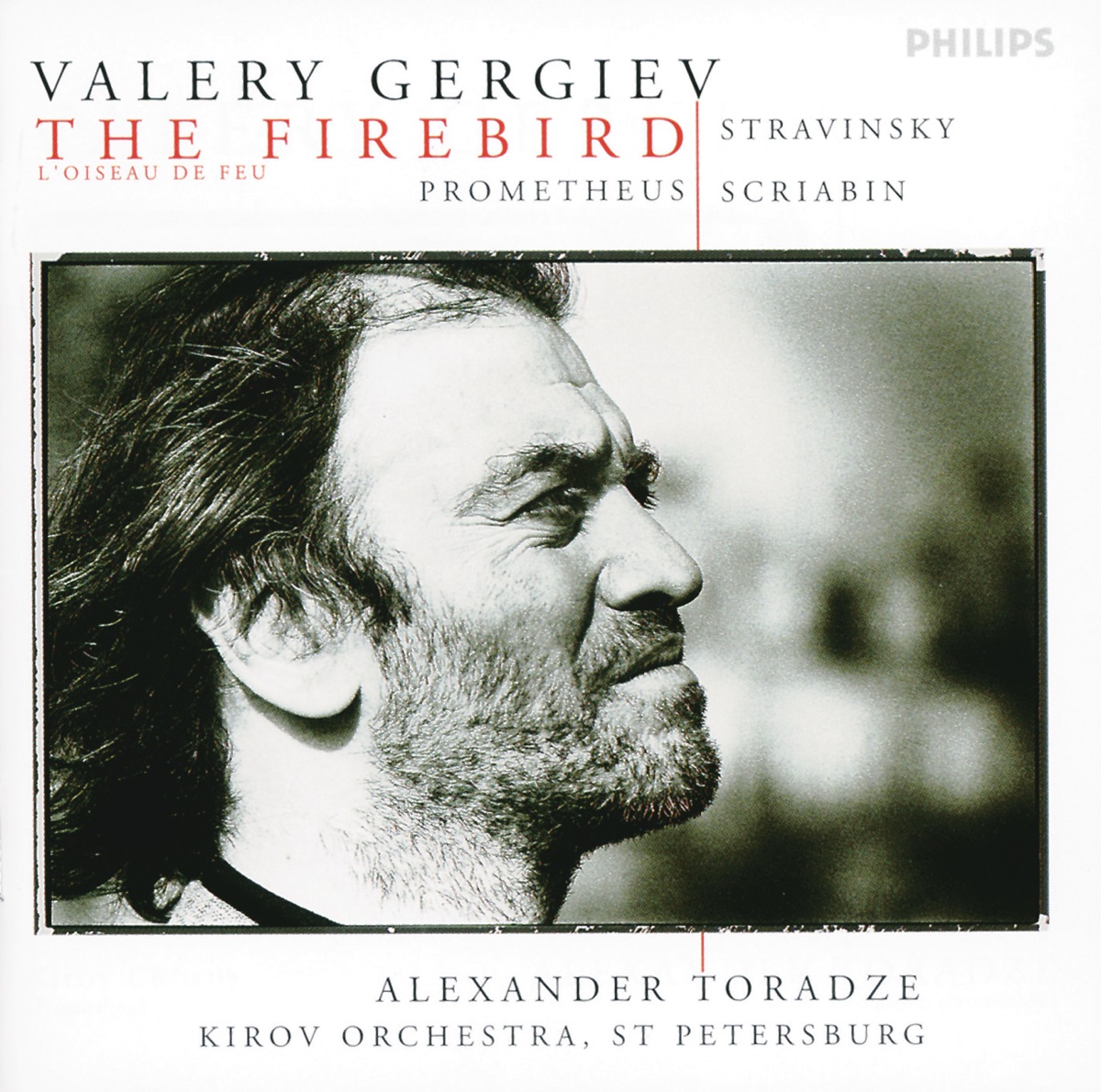 Stravinsky: The Firebird – Scriabin: Prometheus by Alexander Toradze, Orchestra of the Kirov Opera, St. Petersburg & Valery Gergiev album cover